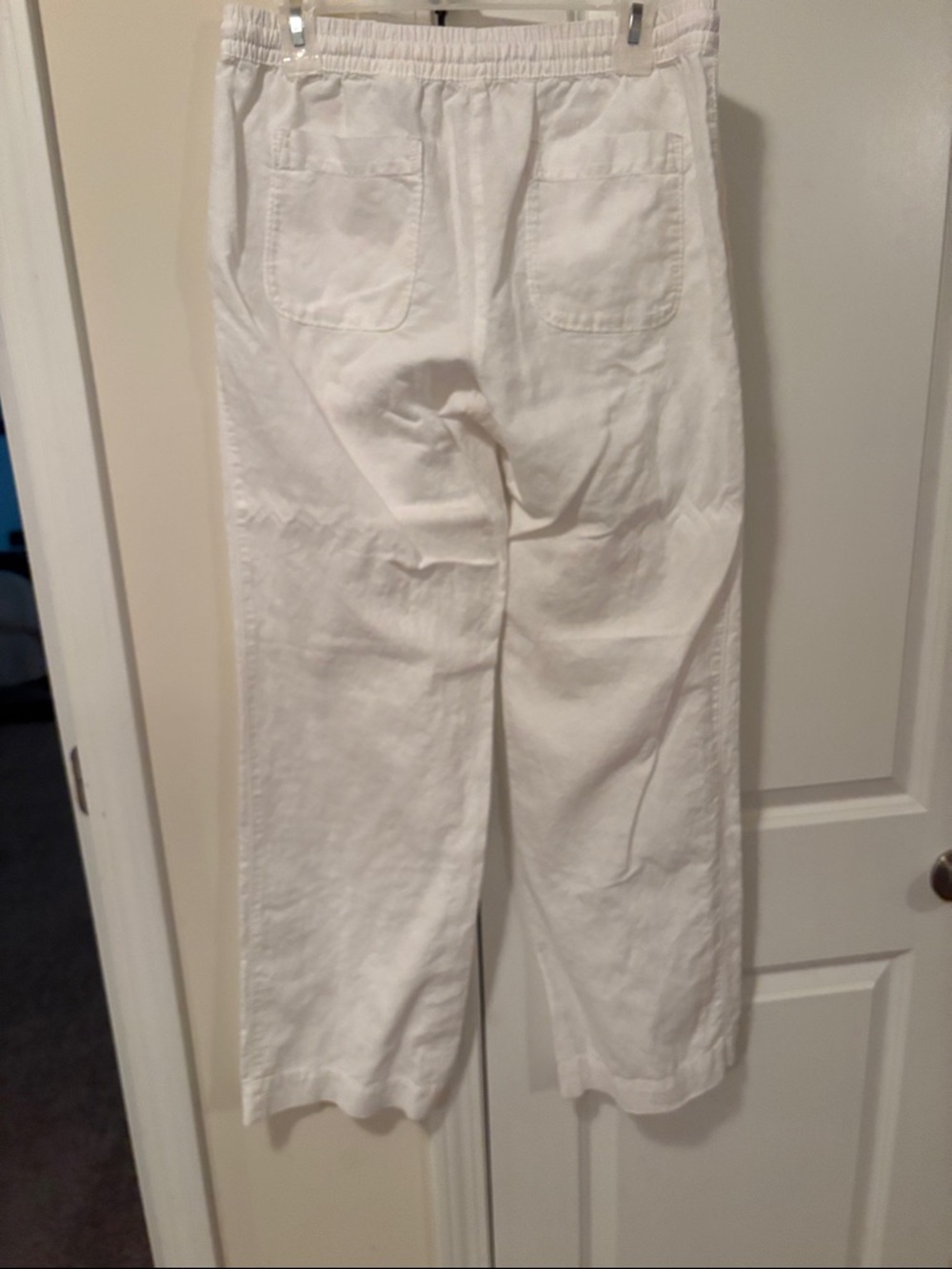 Joe Fresh White Wide Leg Linen-Blend Pants - Picture 2 of 4